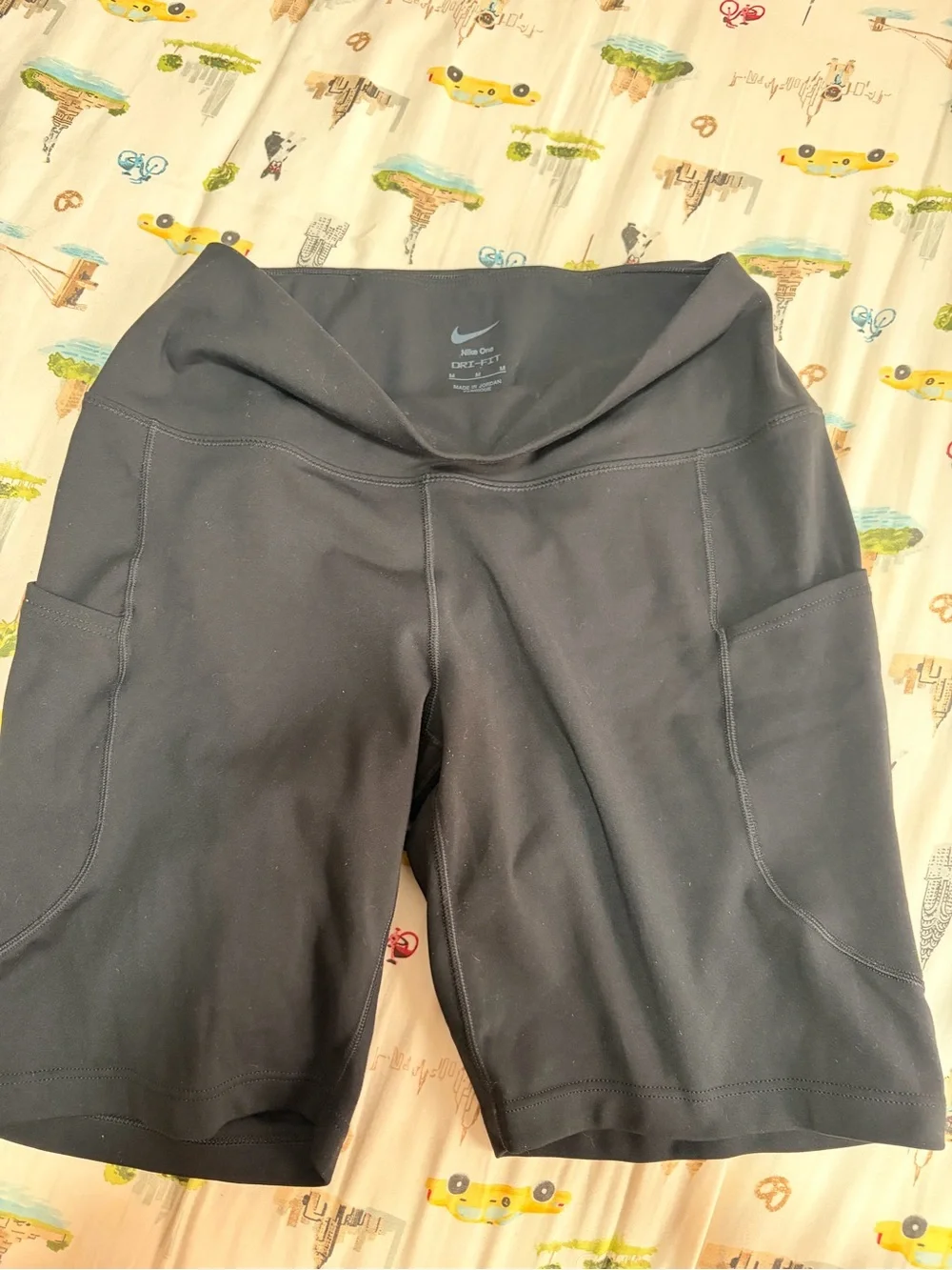 Nike Women’s Black Athletic High-Rise Shorts with Pockets